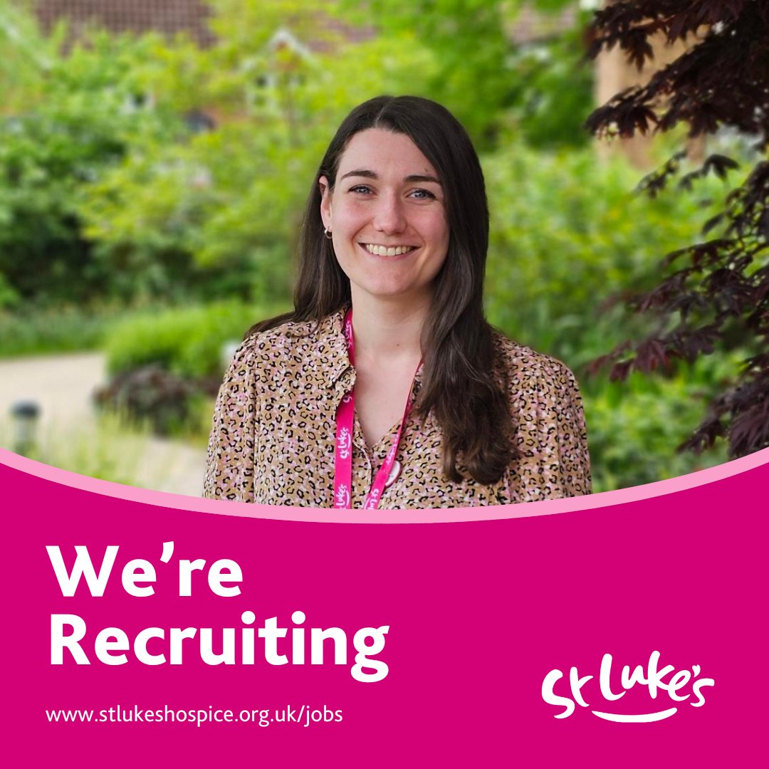 Friday Job Alert!🚨  We have lots of exciting new opportunities coming up! If you're looking to start a rewarding career with us, check out our latest vacancies. For more information or to apply, visit stlukeshospice.org.uk/jobs