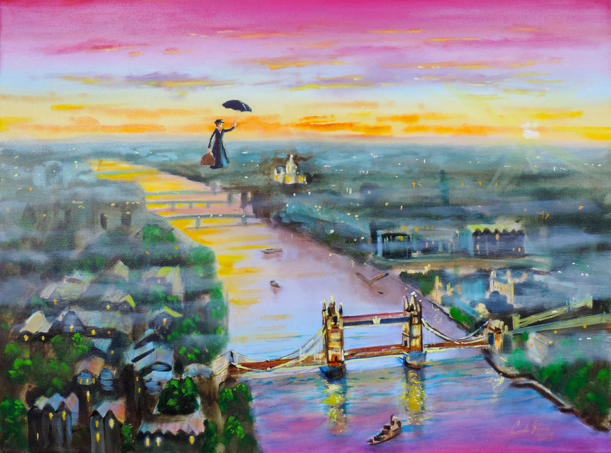 Mary Poppins 'Up to the highest height' artfinder.com/product/mary-p…