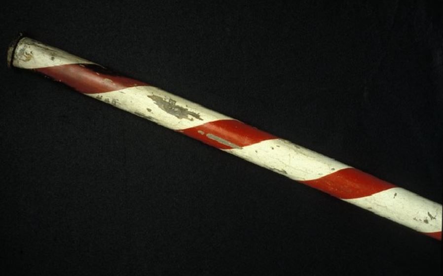 The colours on a barbers pole usually reflected the blood and bandages used to clean up during bloodletting. Patients grasped a rod or staff tightly to make their veins show. Then barbers cut open their arms and bled them. The red and white pole is still used to identify barbers.