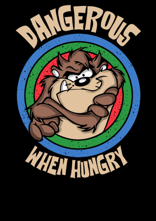 'dangerous when hungry' is today's featured tee on qwertee.com/product/danger… RePost for a chance at a FREE TEE!