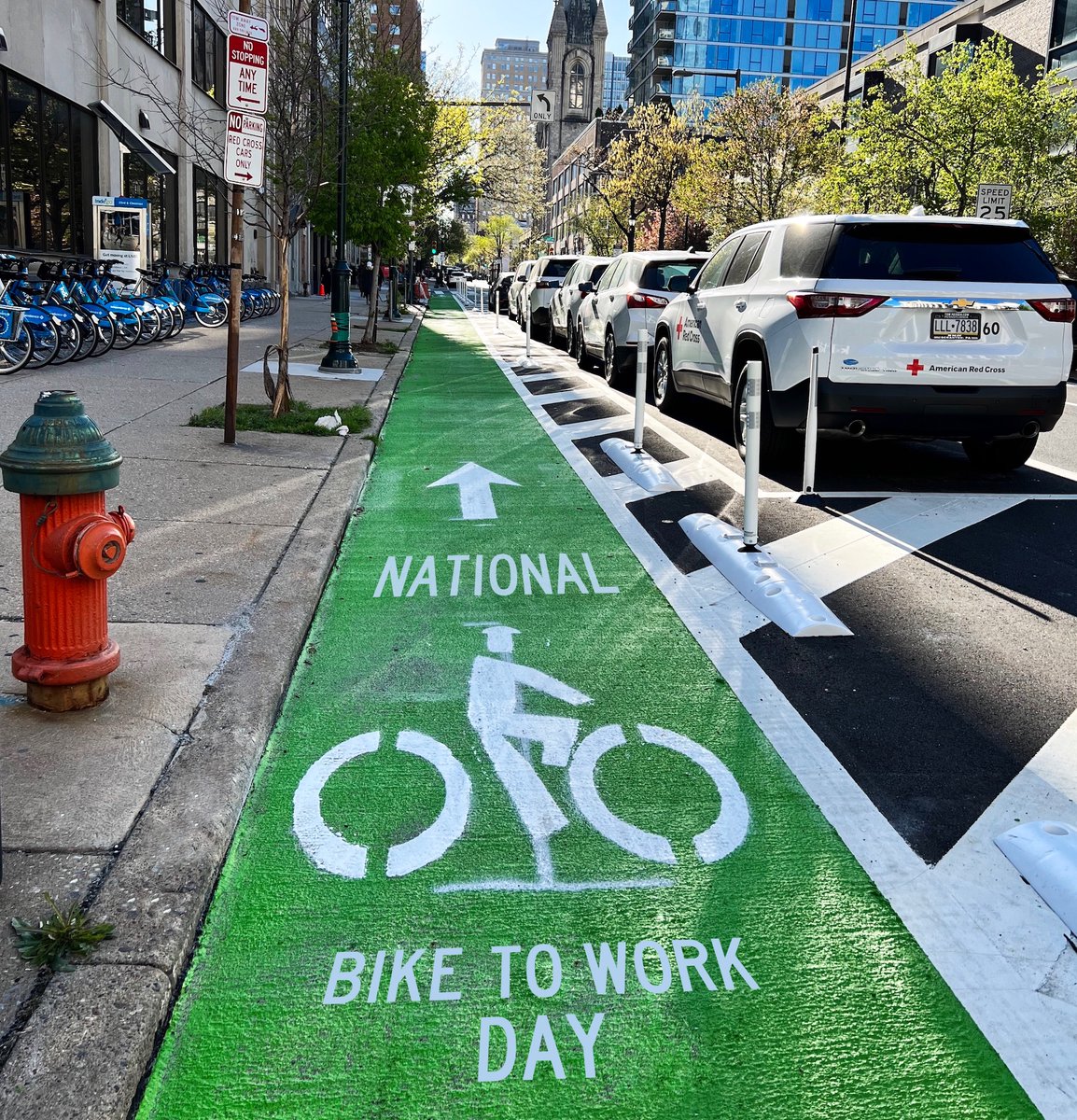 National Bike to Work Day (5/17)
What’s the difference between a poorly dressed out-of-work guy on a tricycle and a well-dressed businessman on a bicycle?  Attire
I'll stop there, you may be 'two tired' for another #bike #dadjoke on a Friday.