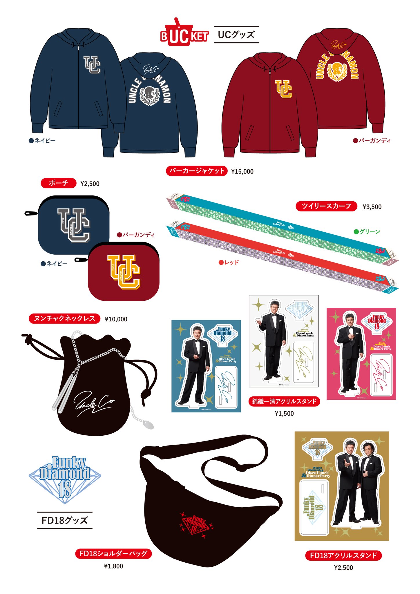 ファンキーダイヤモンド18　錦織一清　グッズセット Fanicon