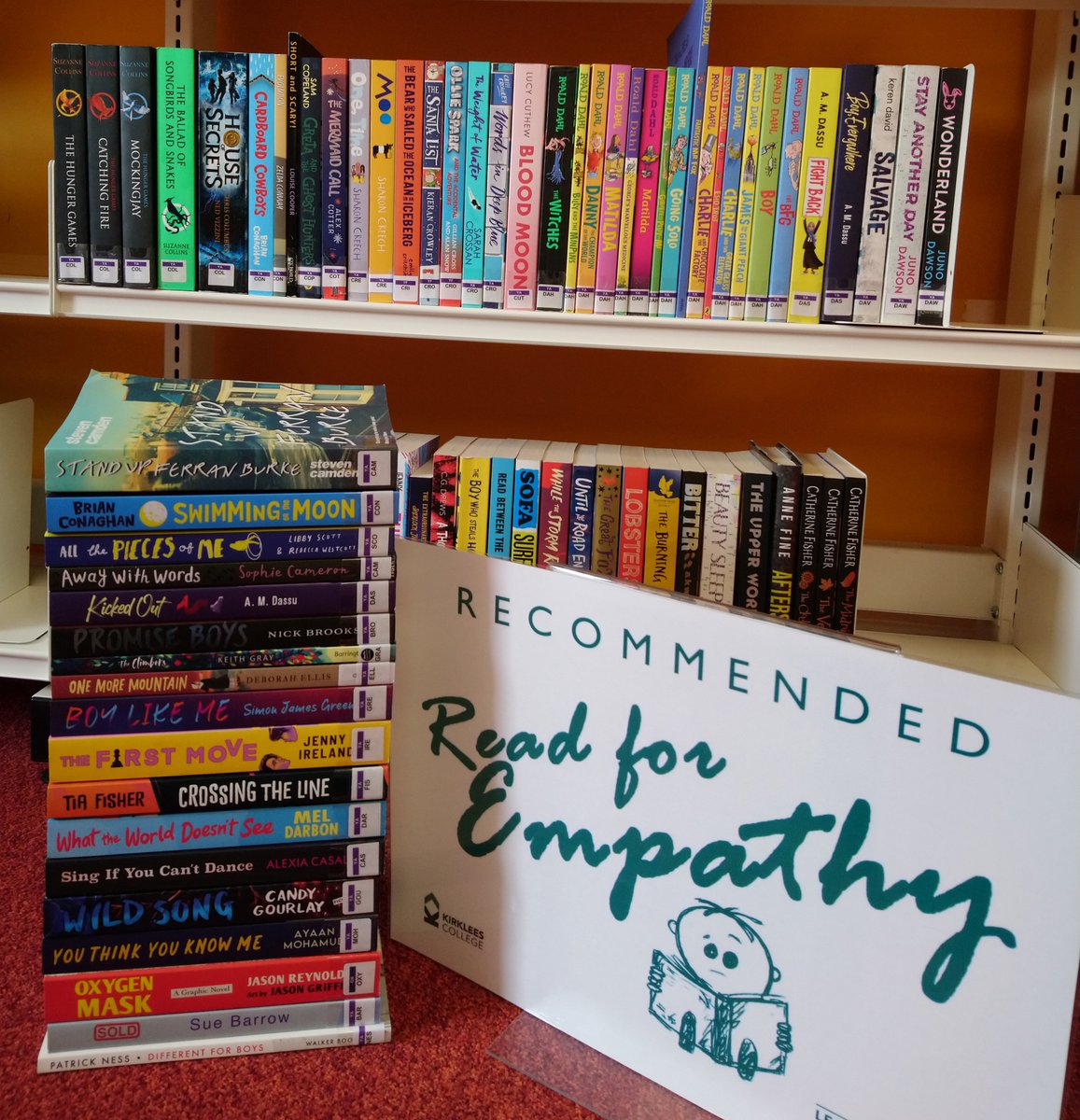 Check out our #FantasticFiction this #MentalHealthAwarenessWeek. Fiction books are empathy-building tools, offering us knowledge of someone else's experiences. Step into someone else shoes or discover yourself in this years #ReadforEmpathy collection. webopac.kirkleescollege.ac.uk/HeritageScript…