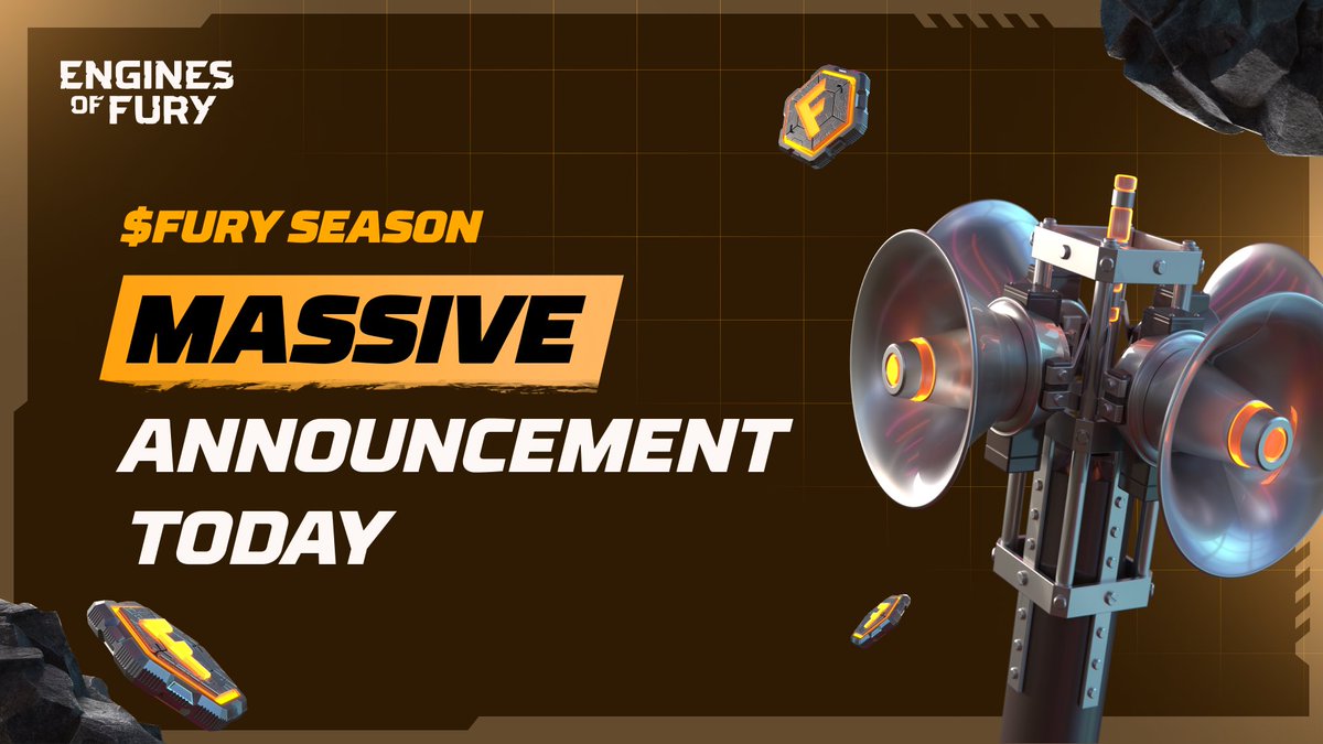 📣 $FURY Season kicks off 🔥 Announcement TODAY 12:00 PM UTC ⏳