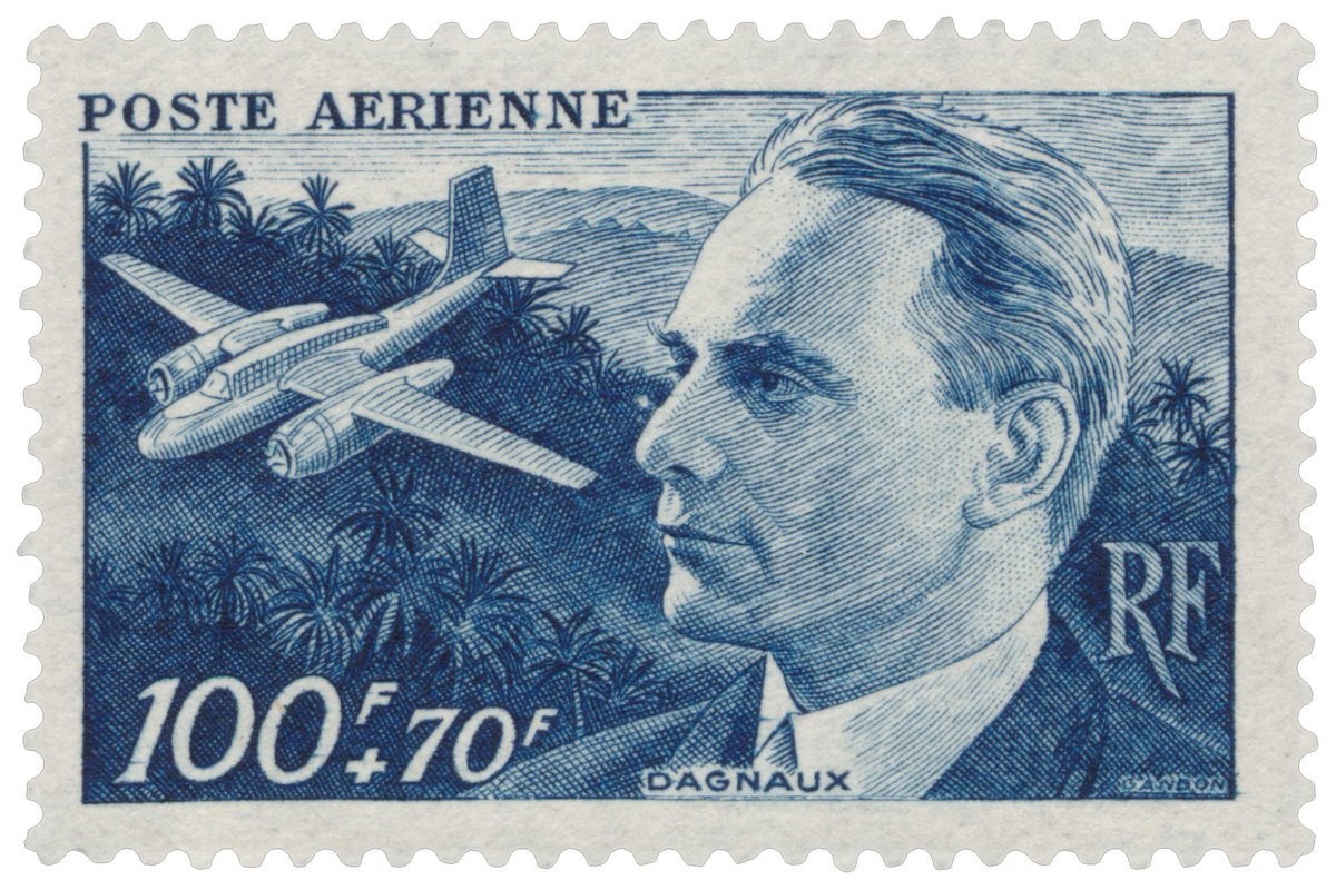 📅 17 mai 1940 mort de Jean Dagnaux #Philatimbre #dagnaux ✏️ Timbre : DAGNAUX - Yvert & Tellier n° pa22 année 1948 - Héros de l'aviation française. Surtaxe au profit de l’Entraide française. Jean Dagnaux (1891-1940), aviateur, né à Montbéliard