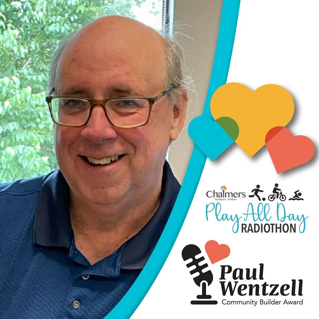 Chalmers Foundation (@chalmersfdn) on Twitter photo We are honored to introduce the Paul Wentzell Community Builder Award. Paul was involved in organizing many events including 10 Chalmers Foundation Radiothons which raised $980,000 for local healthcare. The winner will be named on <a href="/NewCountry923/">New Country 92-3</a> with @daveradio931 on May 29. We are honored to introduce the Paul Wentzell Community Builder Award. Paul was involved in organizing many events including 10 Chalmers Foundation Radiothons which raised $980,000 for local healthcare. The winner will be named on <a href="/NewCountry923/">New Country 92-3</a> with @daveradio931 on May 29.