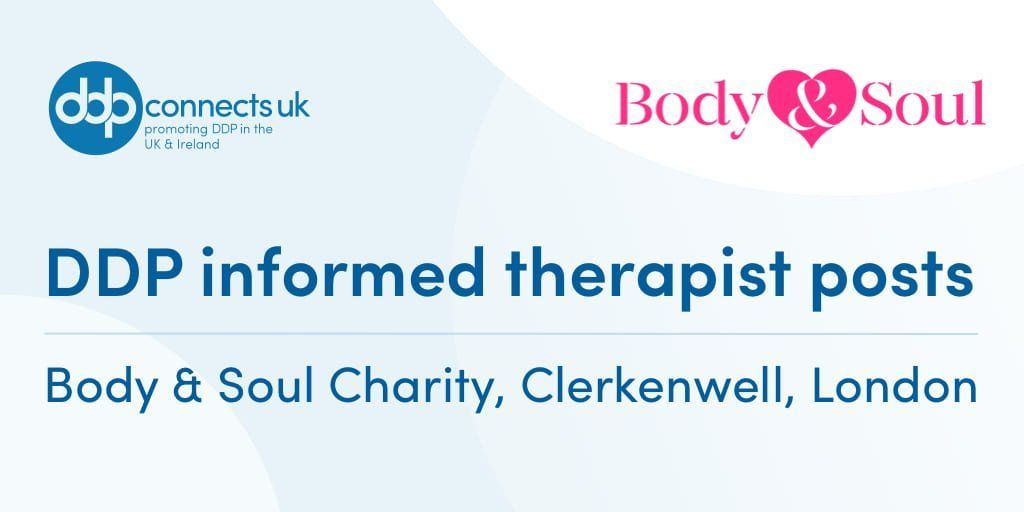 Body & Soul Charity @bodysoulcharity, Clerkenwell, London, are looking for DDP informed therapists. Find out about this fantastic opportunity on our website 👇 buff.ly/4bjK7gs