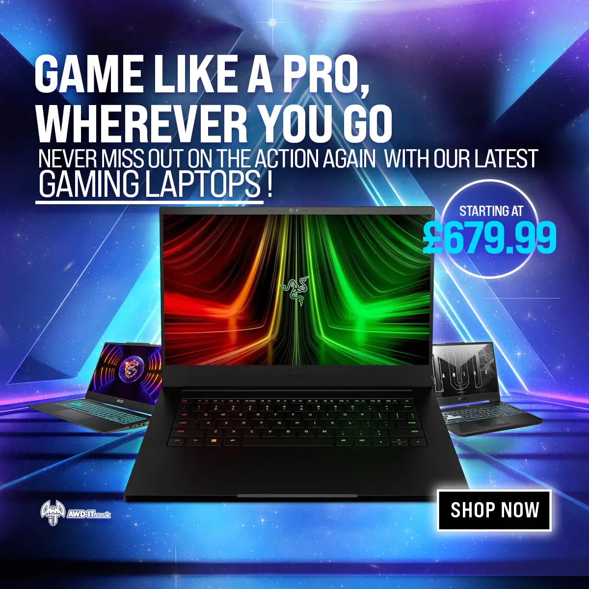 Game on the go with these monster gaming laptops! ✨ Insane specs up for grabs: ⚡ Up to NVIDIA GeFORCE RTX 4090 ⚡ Up to Ryzen 9 ⚡ Up to Intel i9 ⚡ SHOP NOW > tinyurl.com/mp3rsb5c #gaminglaptop #gamingrig #gaminggear #battlestations #gamingsetup #pcgaming #gaming