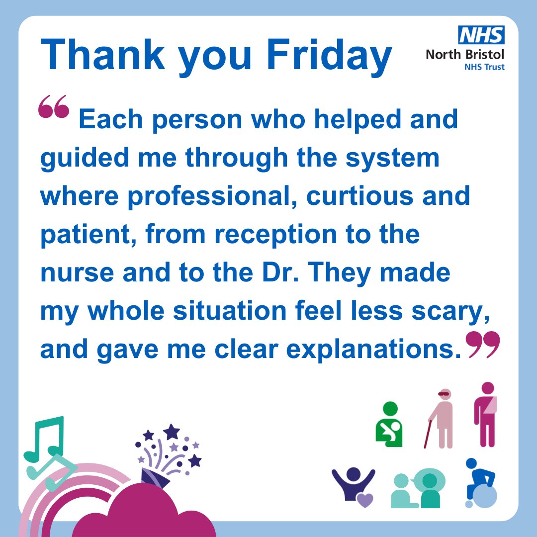 Thank you Friday showcasing the importance of communication ⭐️ Patience & clear explanations make a huge impact on a patient’s experience. Thank you to all our staff along the journey from reception to appointment. What else helps at your hospital visits? #NBTCares