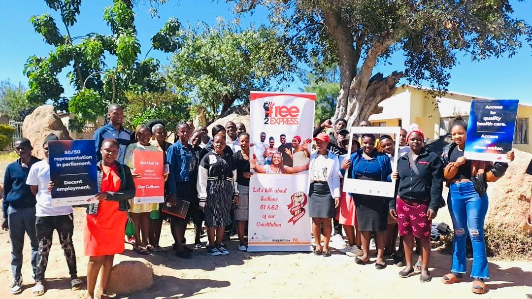 Today we conducted a #Free2Express community discussion in Chivhu with 29 youth.We are educating youth,both in rural & urban communities, about their constitutional rights as specified in Sections 61 and 62. Youth in rural communities do not have knowledge about the constitution.