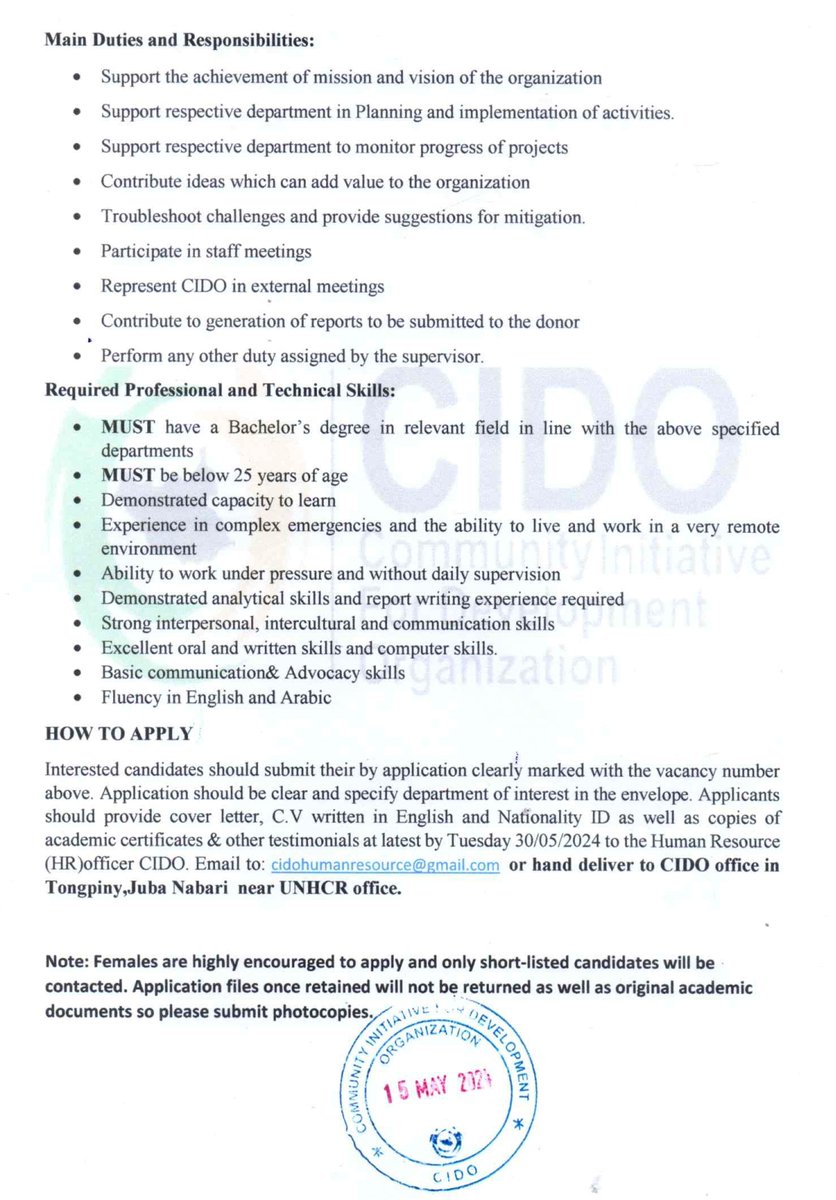 Job Advert 🎱
Positions: 5 Interns
#SSOX