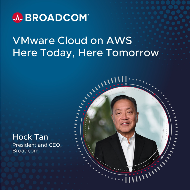 VMware Cloud on AWS – Here Today, Here Tomorrow dy.si/VFTDc
