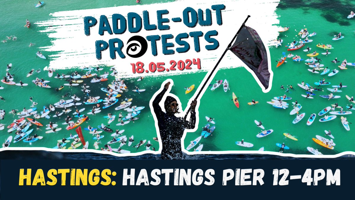 One day to go until the #SASpaddleout in Hastings: join us if you're #sickofsewage and want @SouthernWater to take action now to #endsewagepollution!