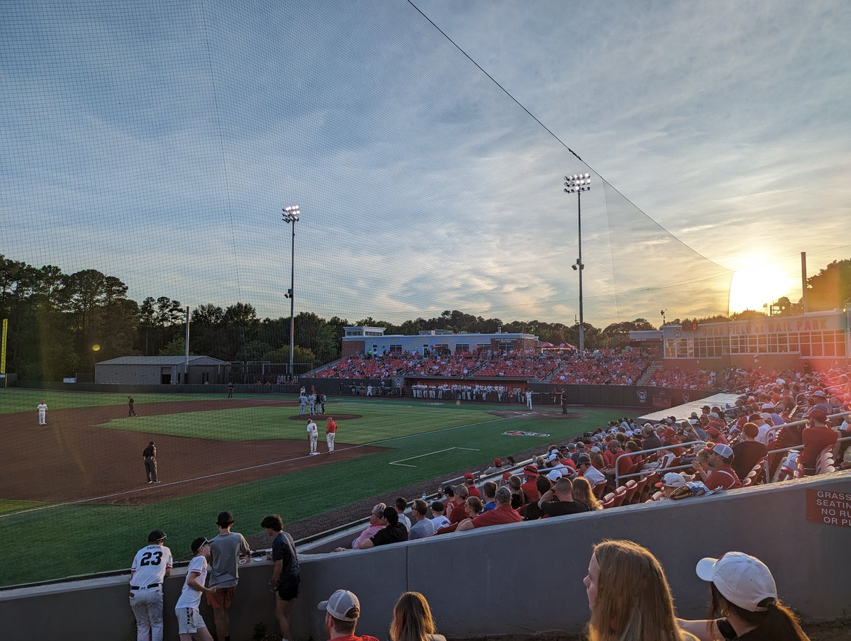 I couldn't resist checking out another NCAA ballpark before I get back to my minor league ballpark visits. Last night, I attended an @NCStateBaseball game at Doak Field at Dail Park, and really enjoyed the experience. The atmosphere was just outstanding! 🐺⚾️