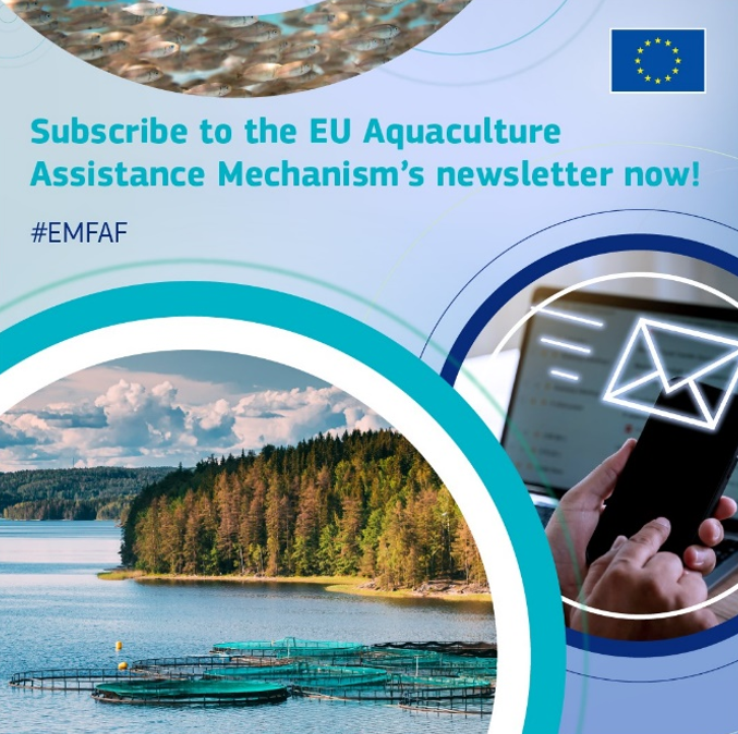 🐟The EU #Aquaculture Assistance Mechanism has a bi-monthly newsletter to keep you up to date on news, events & training.  

📫subscribe for sector developments, #funding and more 👉europa.eu/!Rpq788 

#EMFAF #BlueFarmingEU #bluebioeconomy
@EU_MARE