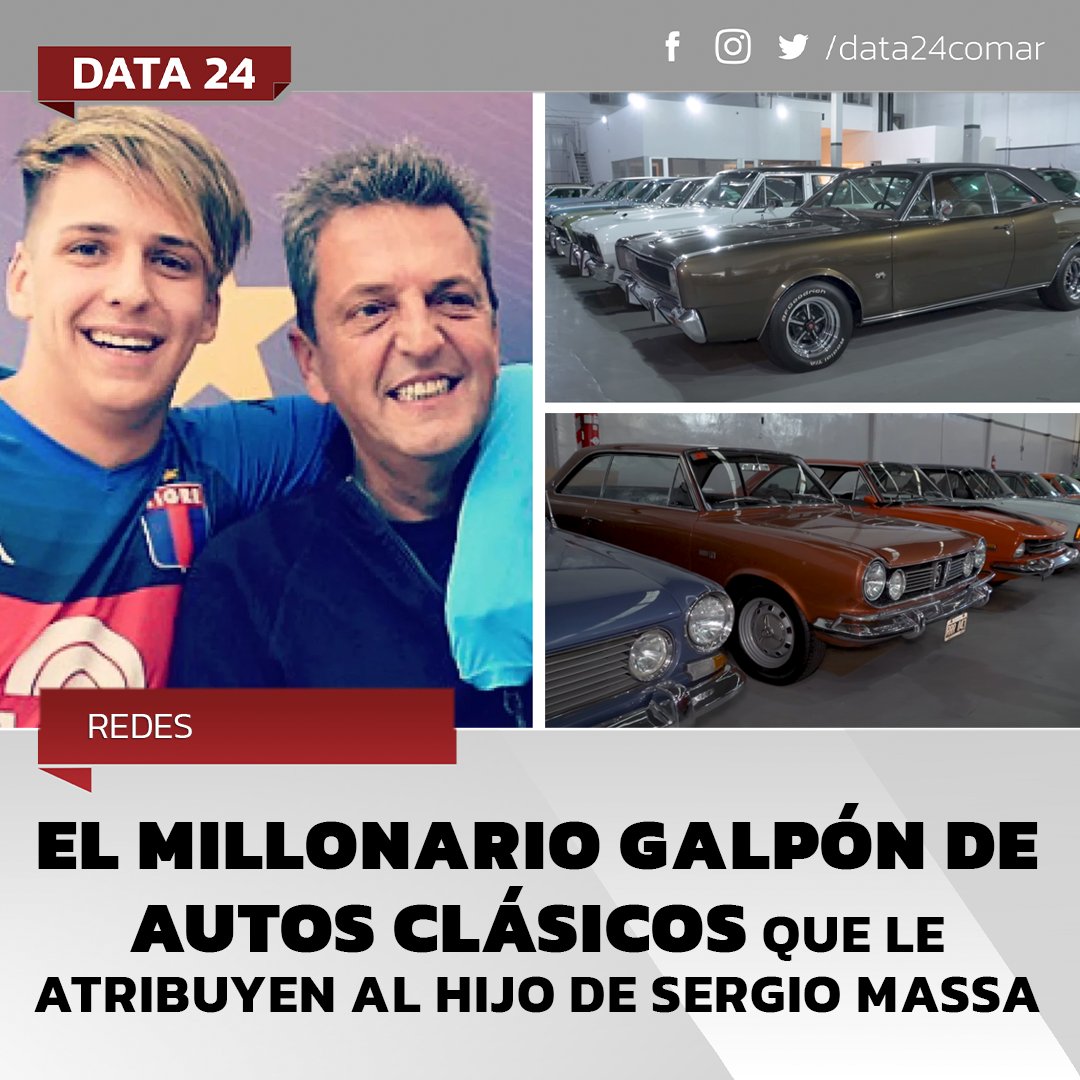 🔴 El hijo del exministro de Economía generó controversia debido a un video viral que muestra un galpón lleno de autos atribuidos a él. Mientras, se cuestiona la procedencia de su patrimonio.
-
📌Leé la nota ACÁ👉  qrcd.org/5FwR