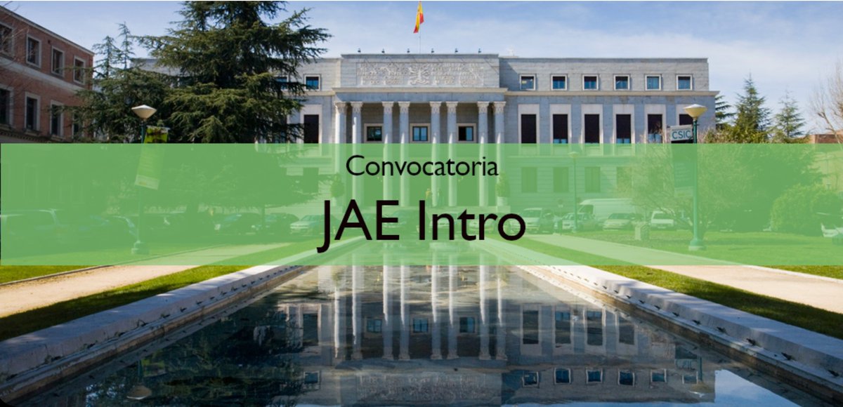 ⚠️ Atención ‼️

🔗 300 becas #JAEIntro2024 de introducción a la investigación para estudiantes de grado y máster👉 csic.es/es/actualidad-…

⌛️ El plazo de solicitud termina el próximo lunes 20 de mayo❕
▶️ Si tienes dudas, aquí está la jornada informativa: youtube.com/watch?v=d3byJ-…