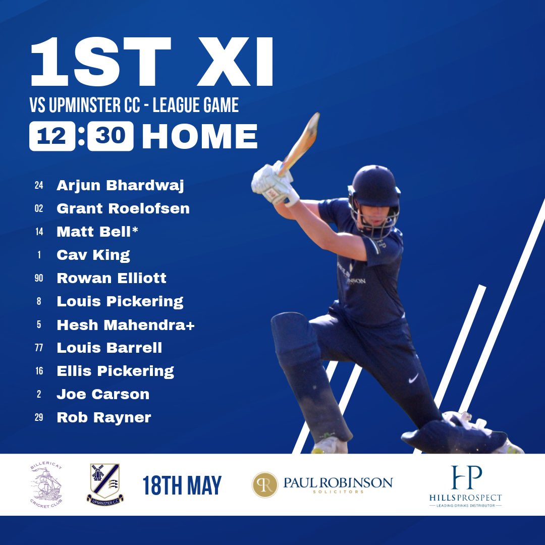 BillericayCC's tweet photo. Here’s our home 🏠 games for this weekend!

Come down to BCC and support the teams 🏏 https://t.co/MN2PSZiZ8J