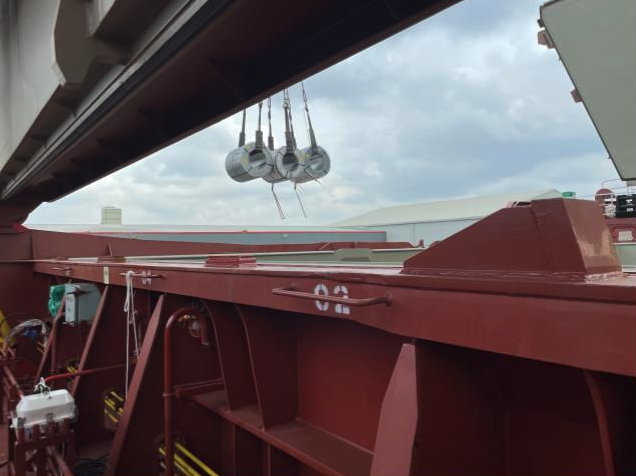 chambercustoms's tweet photo. Big thanks to @NASS_Steel for hosting us yesterday! 🙏 Emmanuel Gianquitto, our Head of Training & Consultancy kicked off with a factory tour at Peel Ports Group, observing steel coil offloading 🏗️, then delivered a talk on CBAM.
🌍 #CBAM #CustomsConsultancy https://t.co/aan7nmk5Cg