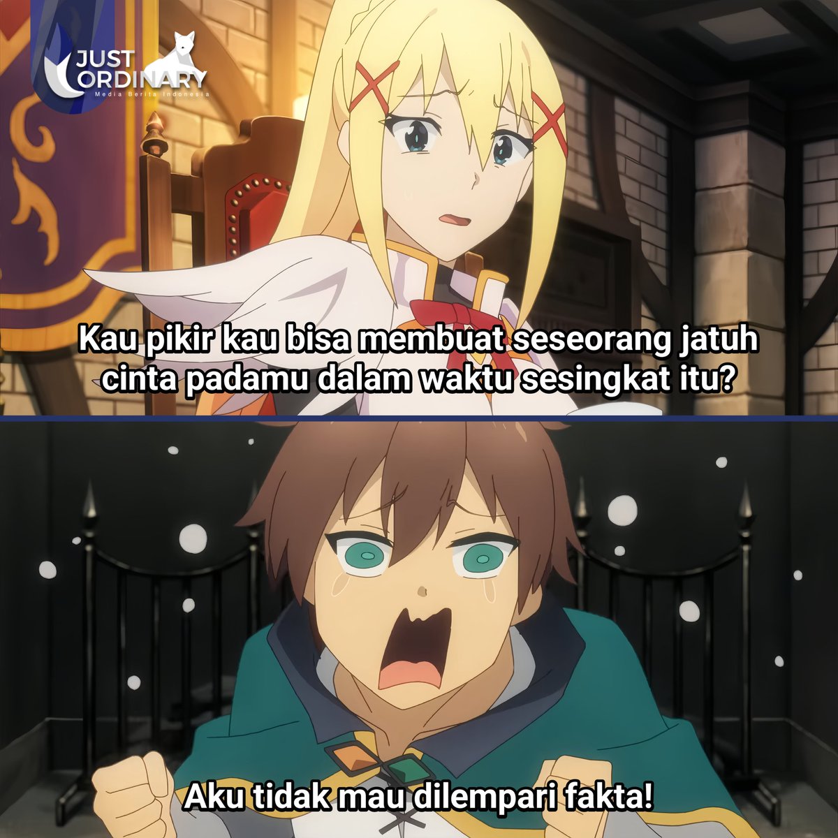 Kebanjiran fakta😭

↪️ 𝐀𝐧𝐢𝐦𝐞: KonoSuba Season 3

#konosuba #konosubarashiisekainishukufukuwo #konosubagodsblessingonthiswonderfulworld #kazumasato #darkness