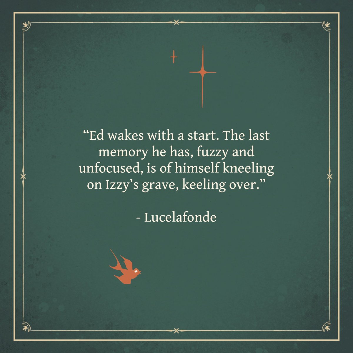 ✨️author spotlight✨️
Today we bring you Lucelafonde's second fic in our zine!
The Ending You Deserve - An Izzy Hands zine now available until May 21st
