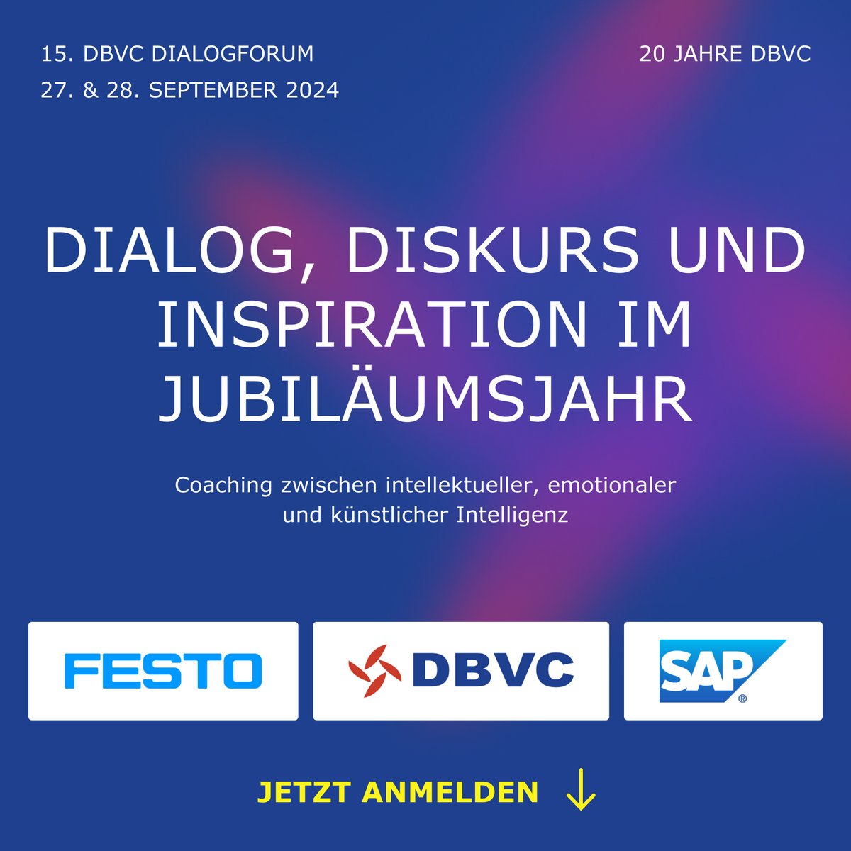 Coaching-Expertise trifft Unternehmenspraxis
Das DBVC Dialogforum!

Das Format richtet sich an Coaches und interessierte Führungskräfte sowie Mitarbeitende aus dem Bereich Human Resources, die Coaching in ihrem Unternehmen implementieren und verantworten.

dbvc.de/dialogforum
