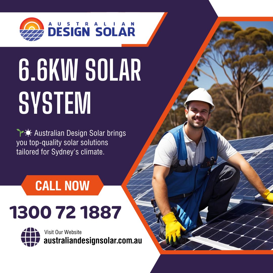 Switch to solar and save with our 6.6kW solar system in Sydney! ☀️🌱  Reduce your bills and carbon footprint with Australian Design Solar. Get  a free quote now!

australiandesignsolar.com.au

#SolarEnergy #Sydney #GoGreen
