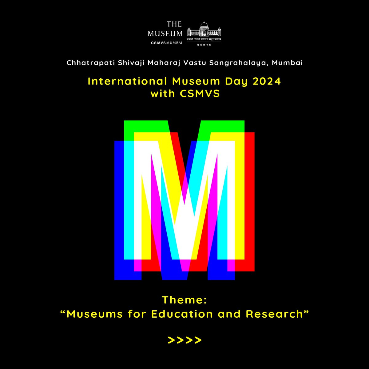 Come celebrate International Museum Day with the CSMVS Museum on the 18th May 2024. 
Entry tickets applicable.  Visit 
csmvs.in/event/internat… for more information