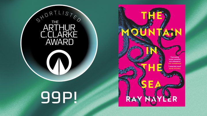 📡Clarke Award shortlist 99p ebook alert! THE MOUNTAIN IN THE SEA shortlisted for the Arthur C. Clarke Award science fiction book of the year 2024. 99p on Kindle UK right now➡️amzn.to/3X0bhon #sciencefiction #BookTwitter