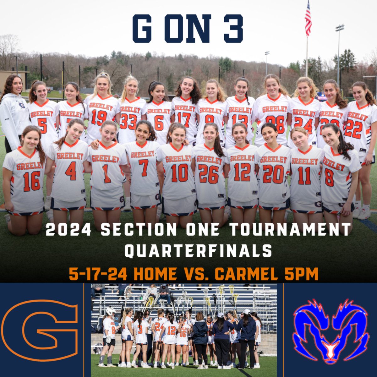 G-Lax plays today in Quarterfinals! @GreeleyGLax #GoGreeley #WeAreChappaqua