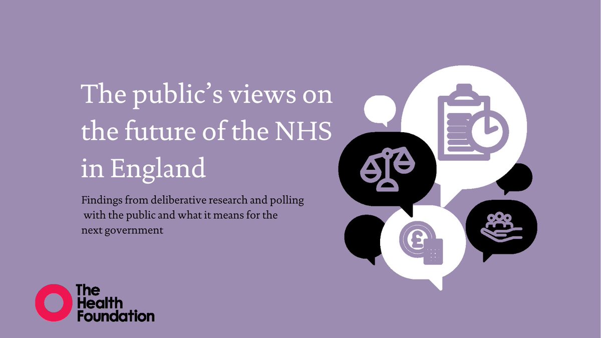 NEW: Research with @IpsosUK reveals public willing to pay more taxes to improve NHS services and want government to prioritise primary and community care over hospitals. Full report 👇 health.org.uk/publications/r…