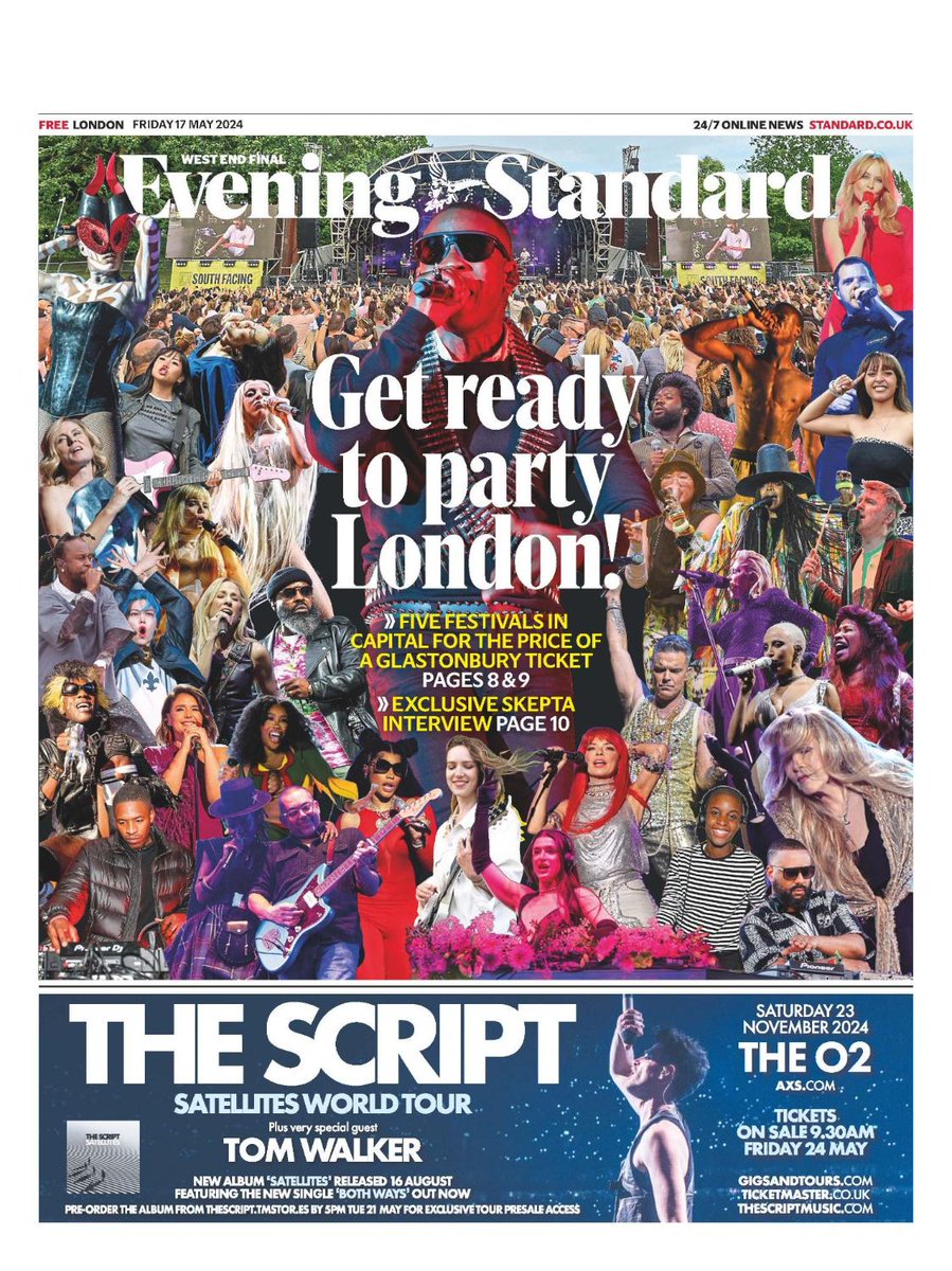 Your ultimate London festival guide for this summer is here #frontpage What's better than wandering to a local park for 12 hours of live music? See what's in store for the capital this (hopefully) sunny season: standard.co.uk/culture/music/…