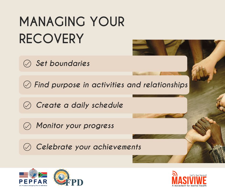 When dealing with #substanceuse, identify short and long-term goals for #recovery, and then what will help you to achieve them.

Make sure these are realistic and that you can commit to the actions it will take to meet these goals.

Read more tips for managing your recovery here: