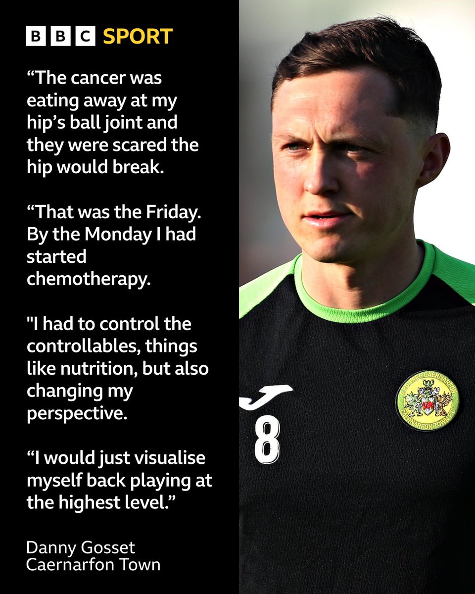 Danny Gosset and Caernarfon are hoping to qualify for European football for the first time in the club’s history this Saturday!

The journey is perhaps more significant than the destination for the 29-year-old, who went from worrying about an injury, to being told he had cancer.
