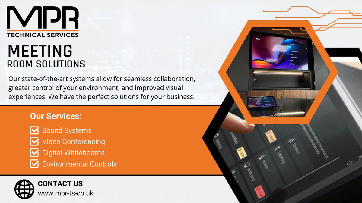 MPR_Technical's tweet image. Elevate your virtual meetings with MPR Technical Services! 🚀 Expert tech installation and seamless network integration for top-notch conference setups. #TechInstall #SeamlessMeetings #MPRTech
mpr-ts.co.uk/conference-roo…