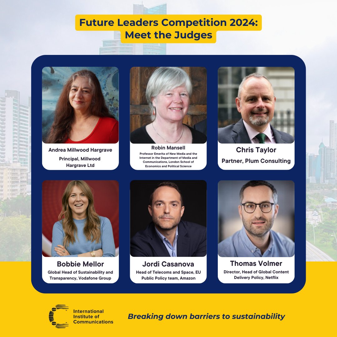 Meet the judges of FLC 🔉 The IIC Future Leaders Competition, now in its seventh year, encourages and promotes original thought in the areas of communications and policy. Find out more by visiting below: lnkd.in/eRrDzR6v