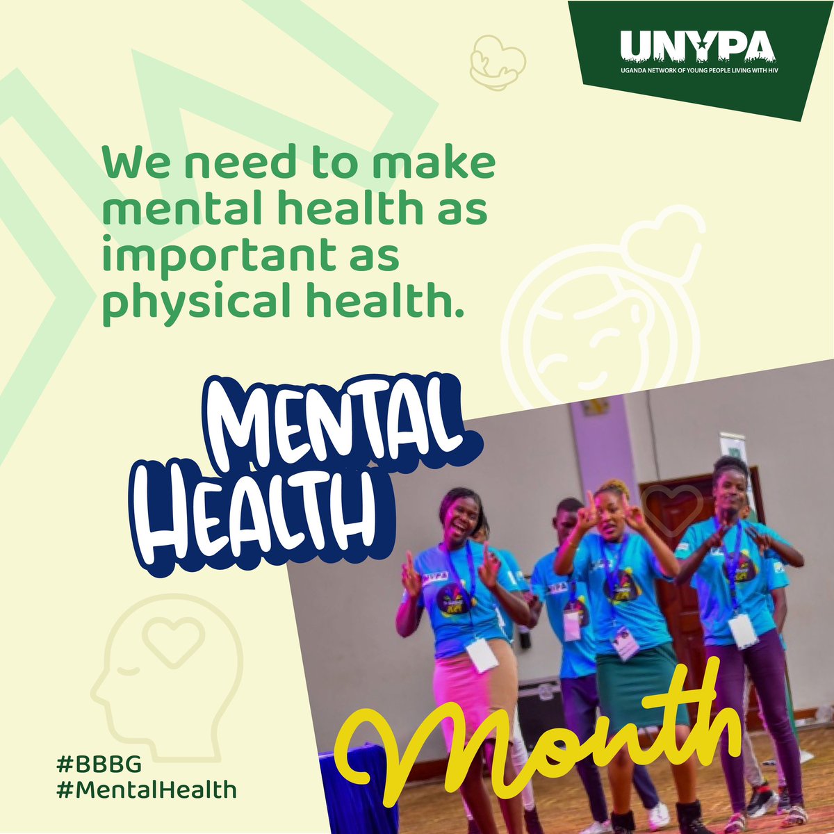 Giving mental health the same importance as physical health, we can create a healthier, more resilient society. #BBBG #MentalHealth