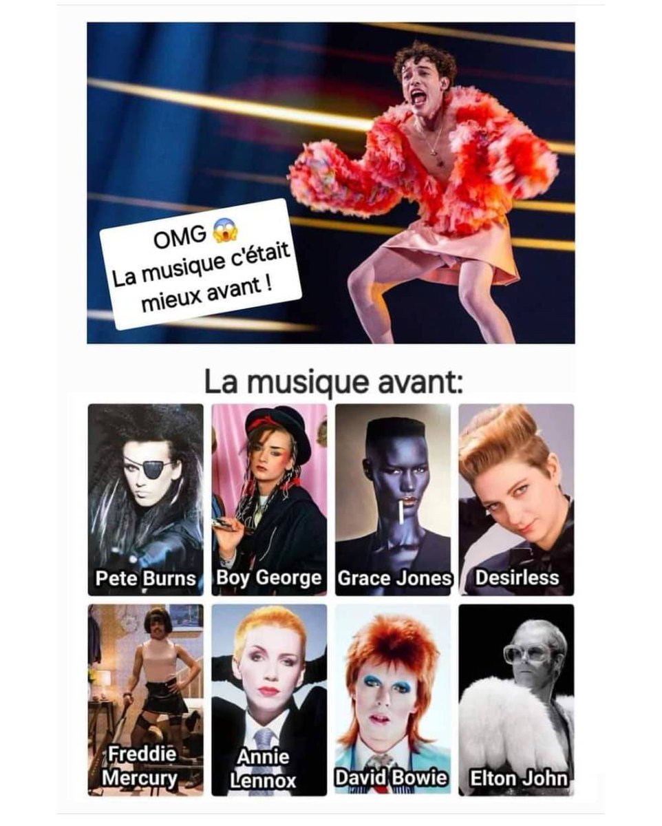 Hum pour ceux qui disent que avant c'était mieux, avant jamais on aurait vue ca, que c'est vulgaire .... à méditer !