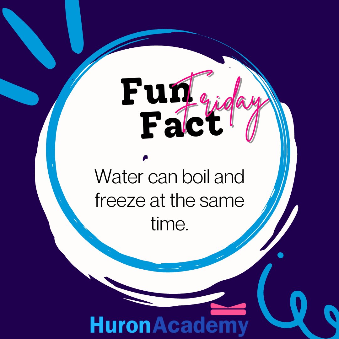 It's #FunFactFriday! Water can boil and freeze at the same time, a phenomenon called the triple point. The triple point occurs when the pressure and temperature are right for a substance's three states—solid, liquid, and vapor—to coexist in equilibrium. 💧🧊🐾❤️