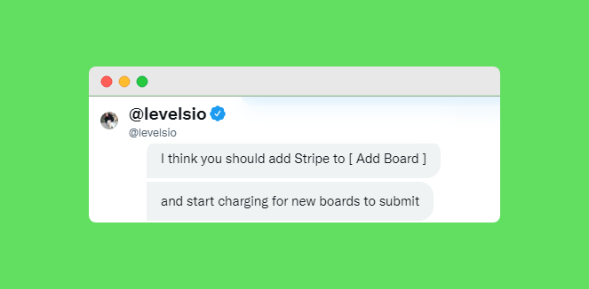 Pieter Levels DM encouraging to charge to get listed