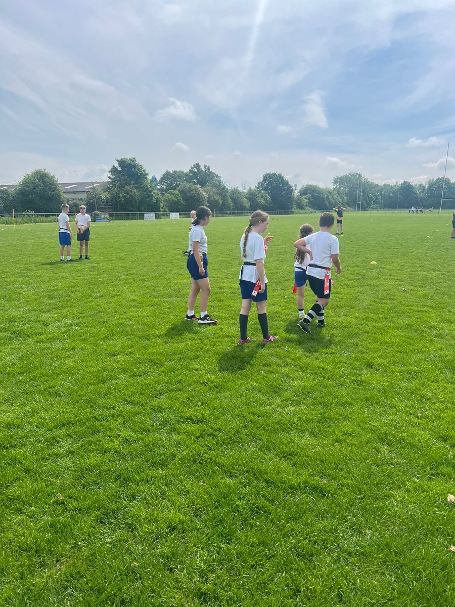 The sun is shining and our children are having an amazing time at the Malvern Rugby Primary Schools Tag Tournament #rugby #wellbeing #healthy thank you to ⁦@MalvernRugby⁩ for hosting such a superb event!