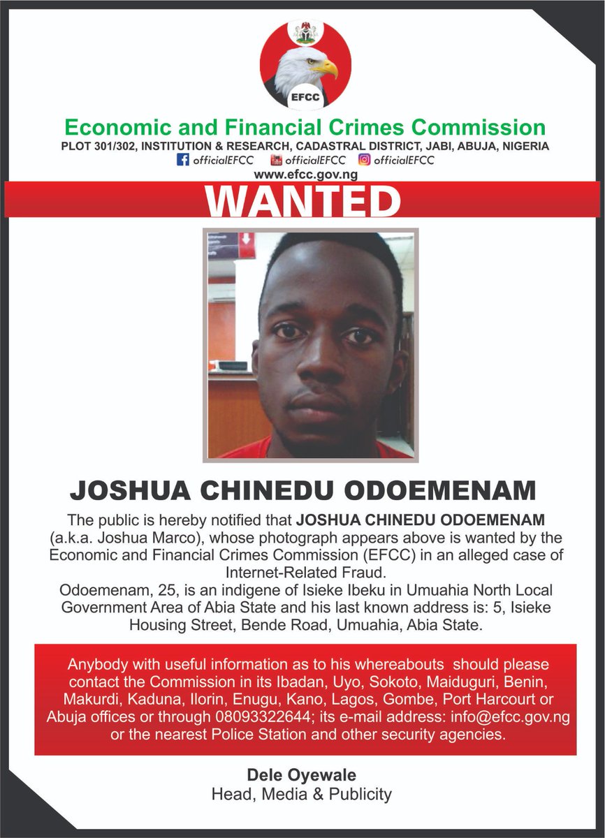EFCC Nigeria tweet media