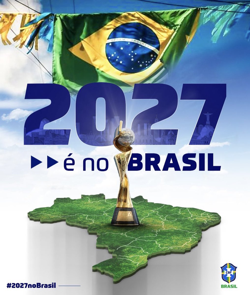 OFFICIEL ! Le Brésil accueillera la Coupe du Monde féminine en 2027 ! 

Il s’agira du premier mondial féminin organisé en Amérique du Sud. 🇧🇷