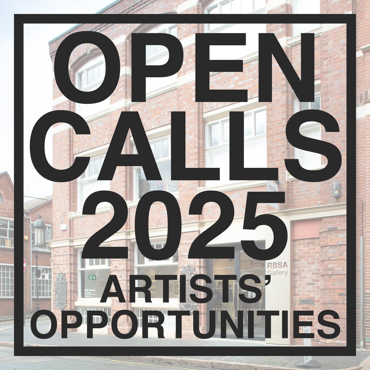 Announcing our open call exhibitions for 2025! Calls open 3 months prior to exhibitions. Friends Exhibition, 9 Jan - 8 Feb Photography Prize, 27 Feb - 5 Apr Drawing Prize, 29 May - 28 June Summer Show, 3 July - 2 Aug Watercolour Prize, 7 Aug - 13 Sept #callforentries