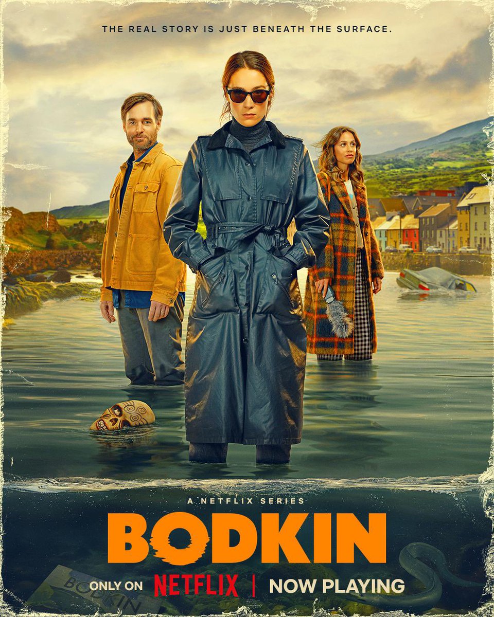 Anybody else thoroughly enjoying #Bodkin?? Dark Irish crime thriller featuring a true-crime podcast and gallows humour. Superb.