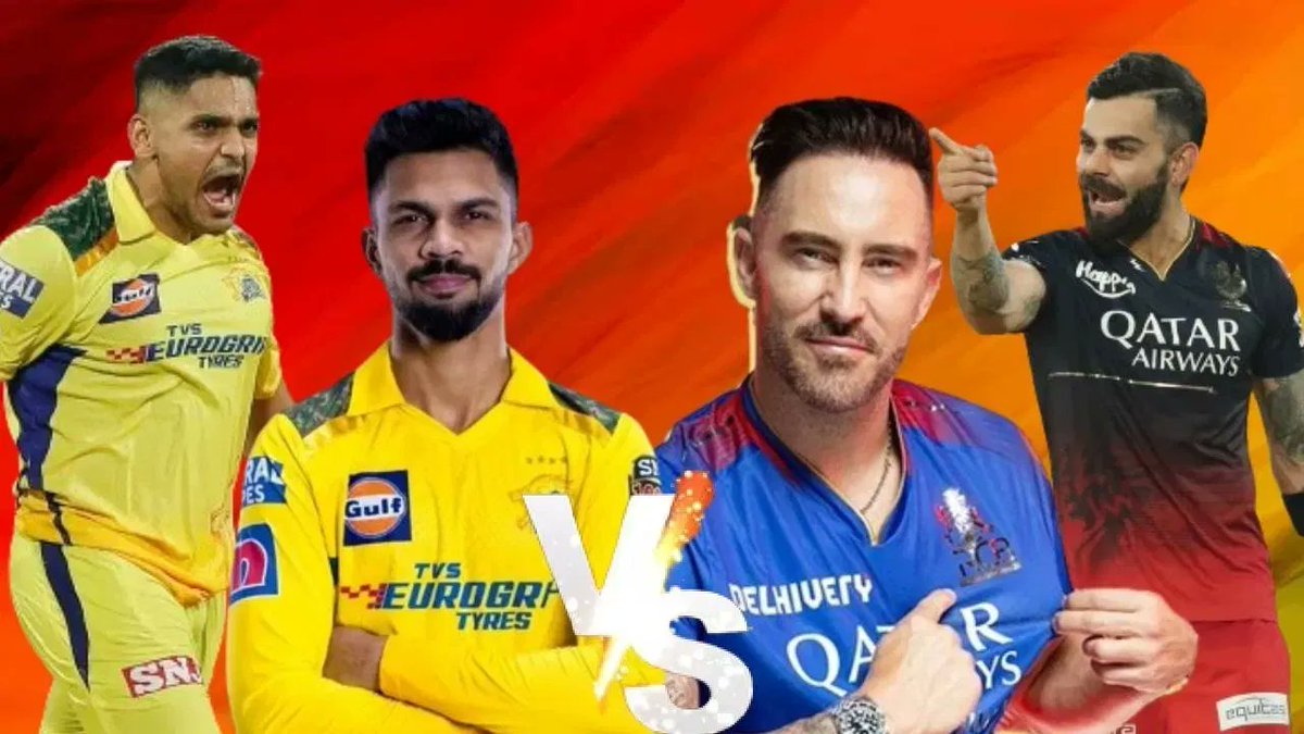 #IPL च्या 17 व्या मोसमातील 68 व्या सामन्यात @RCBTweets विरुद्ध @ChennaiIPL आमनेसामने असणार आहेत. @Ruutu1331 ऋतुराज गायकवाड चेन्नईचं नेतृत्व करणार आहे. तर @faf1307 डु प्लेसीस याच्या खांद्यावर आरसीबीची धुरा असणार आहे. या हंगामात आमनेसामने येण्याची ही दुसरी वेळ असणार आहे. 22