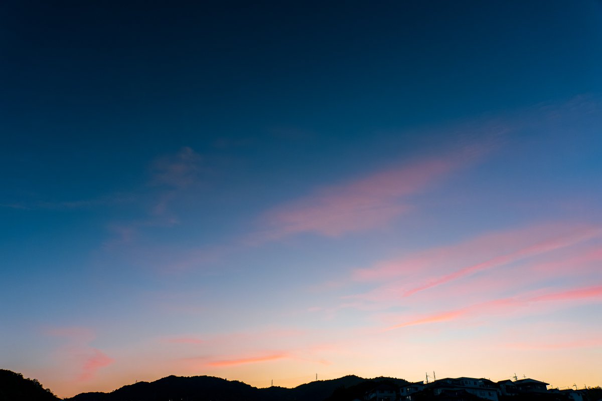 少しだけヒンヤリとした空に優しく色付いた雲がたなびく素敵な夕暮れでした

#空 #夕空 #ファインダー越しの私の世界