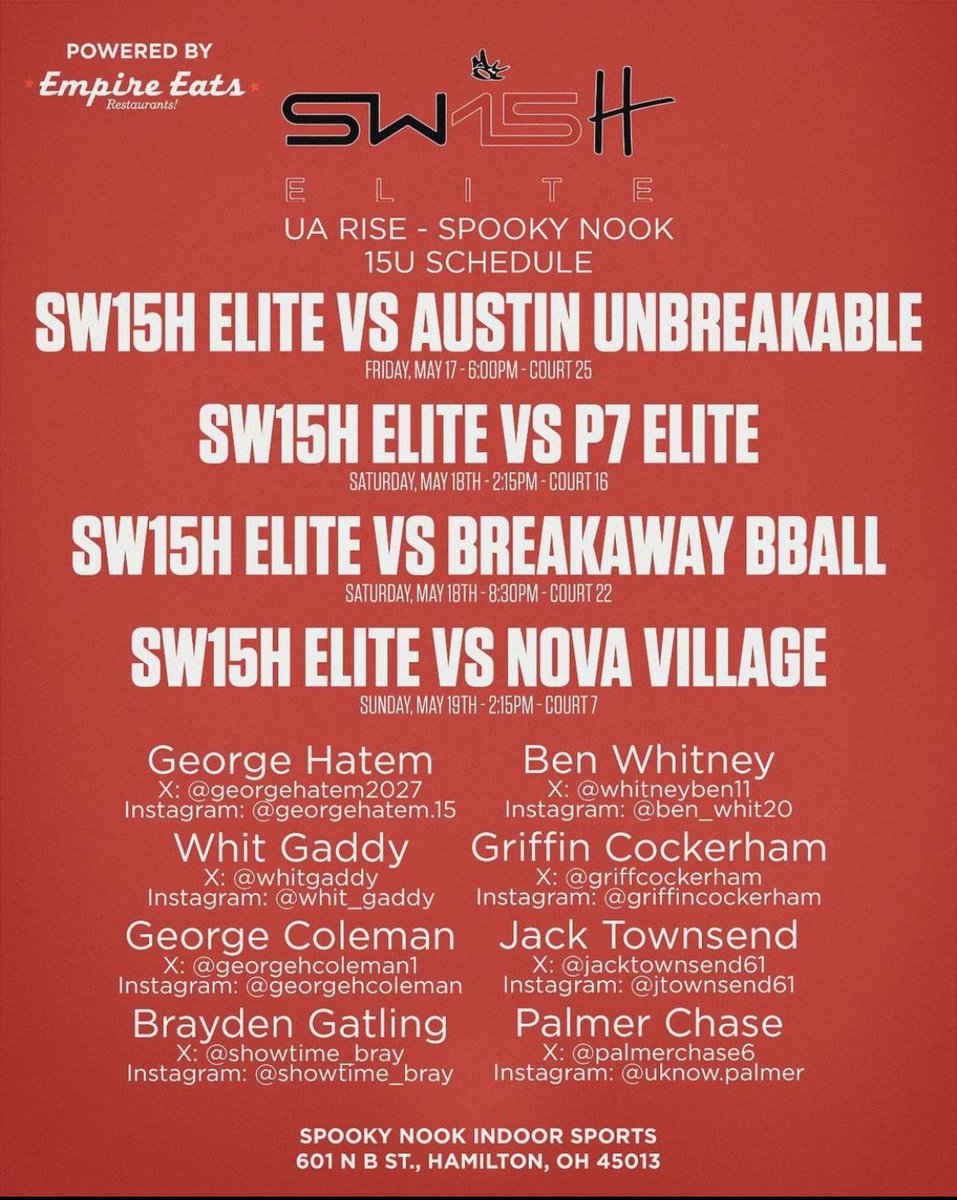 WhitGaddy's tweet image. Schedule for first UA RISE Session.