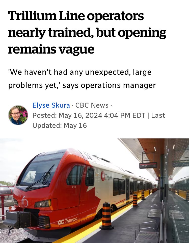 Nothin I’m more conflicted on than the opening date messaging of Ottawa’s Line 2 LRT opening. Should Ottawa be open and transparent and provide another opening date that they’ll likely miss? Or should they avoid disappointment and say it’ll be open whenever it’s ready?