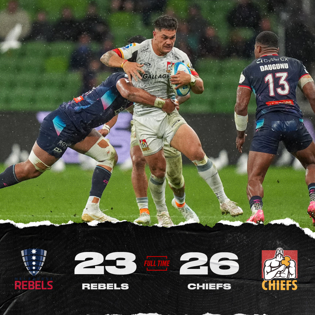 The Chiefs have beaten the Rebels in what could potentially be their last ever game at AAMI park! #SuperRugbyPacific